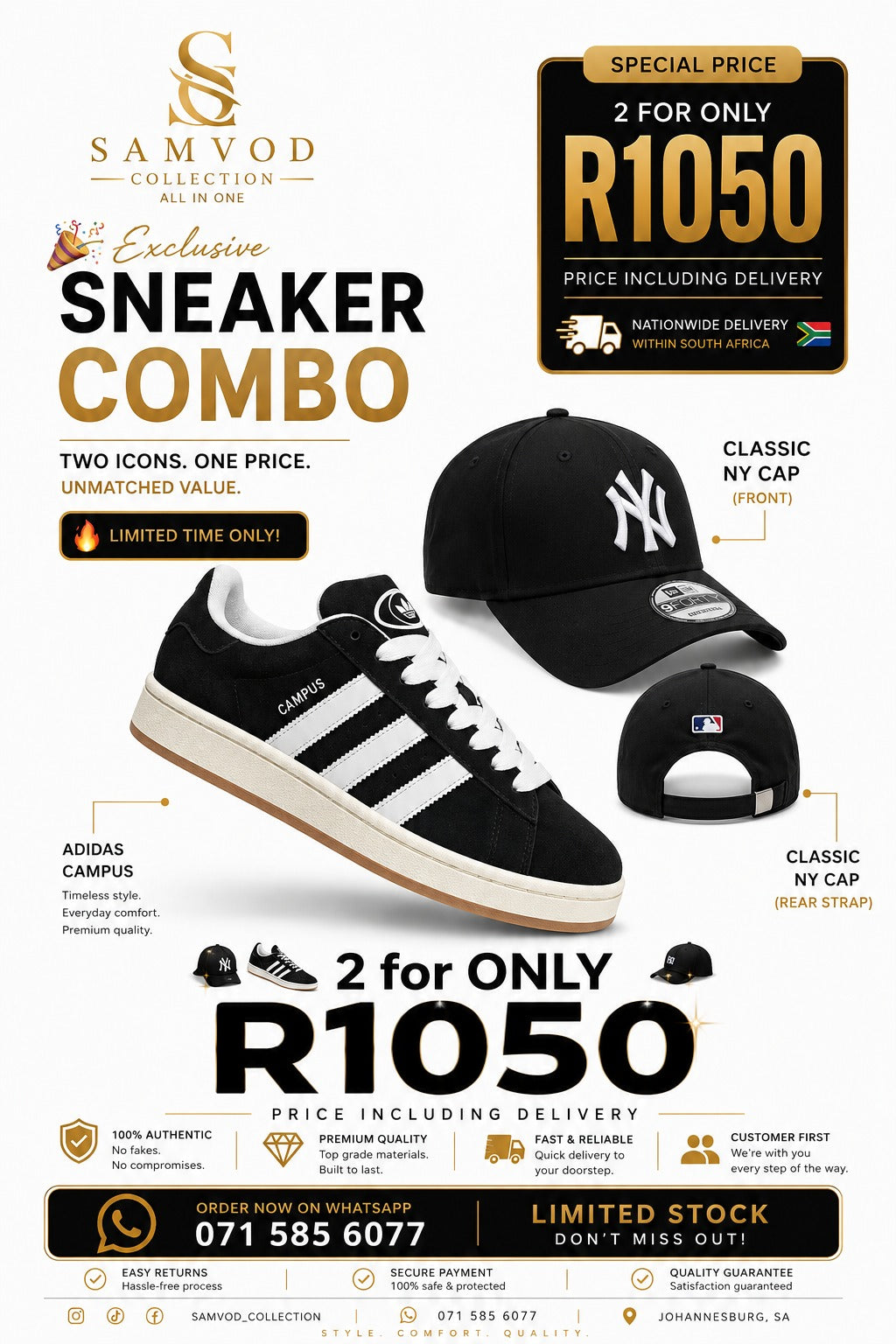 Adidas Campus & Cap Combo